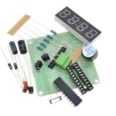 AT89C2051 Digital Electronic Clock 4-Bit DIY Kit - View 1