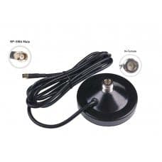Antenna Magnetic Base; N Female to RP-SMA male - CFD200-Black-2m - View 1