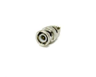 BNC Bulkhead Plug Connector Straight Solder Type For Coaxial Connector - View 1