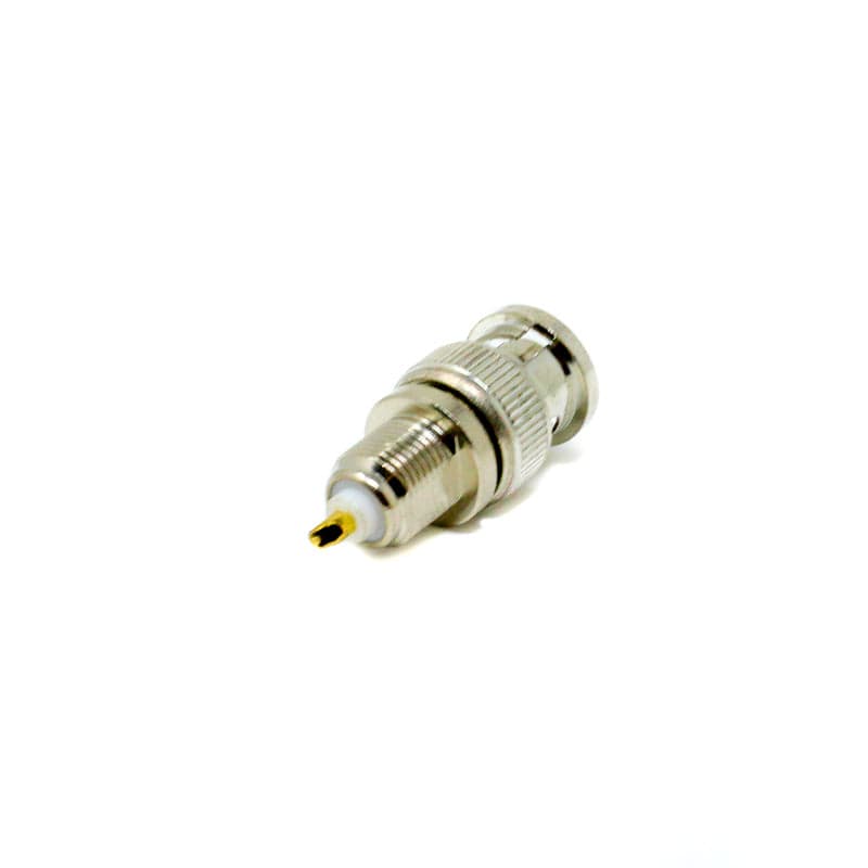 BNC Bulkhead Plug Connector Straight Solder Type For Coaxial Connector - View 2