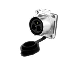 LP-16 3 Pin Male Soldering Type Floating Power Socket with Metal Shell IP67 400V 10A - View 1