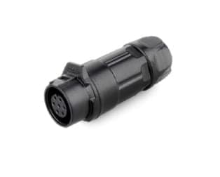 LP-12 Female 7 Pin Soldering Type Power Connector with Plastic Shell IP67 100V 3A - View 1