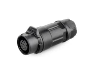 LP-12 Female 8 Pin Soldering Type Power Connector with Plastic Shell IP67 100V 3A - View 1