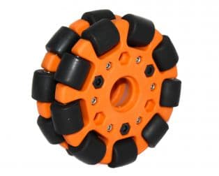 EasyMech Orange 100mm Double Glass Fiber Omni Wheel (BUSH TYPE ROLLER) High Quality - View 1
