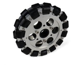 EasyMech 152mm Double Aluminium Omni Wheel (BEARING TYPE ROLLER) - View 1
