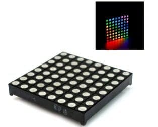 8×8 RGB 64 LED Dot Matrix Display Module - View 1