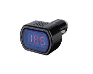 Mini Car LCD Battery Voltage Meter Monitor 12V Black - View 1