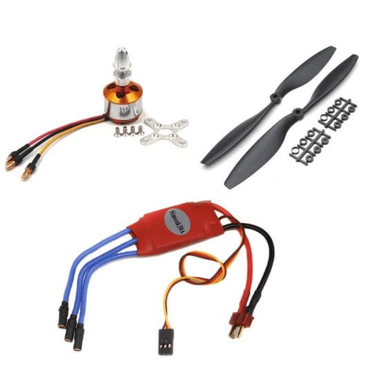A2212 1400KV BLDC Motor and Simonk 30A ESC with 1045 Propellers for RC Drones - View 1