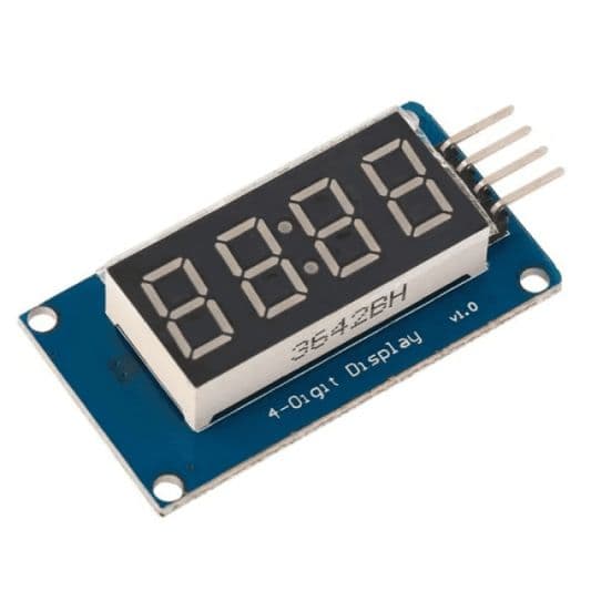 TM1637 4 Digit 7 Segment LED Display - View 1