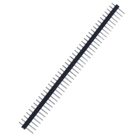 40x1 Pin 2.54mm Pitch Male Berg Strip - View 1