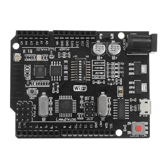 Arduino UNO+WiFi R3 ATmega328P+Node MCU ESP8266 CH340G Compatible Board - View 1
