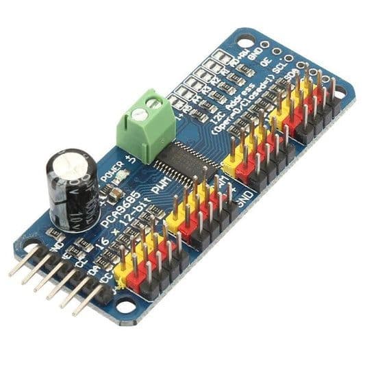 PCA9685 16 Channel Servo Motor Driver(Soldered) - View 1