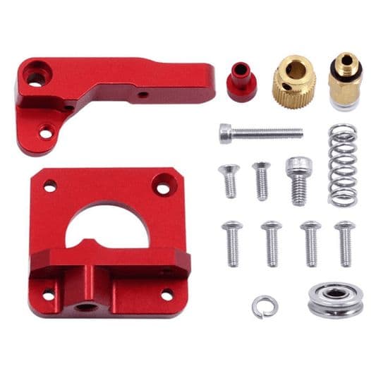 Extruder Kit Right Side Upgraded Red MK8 All Metal Bowden for 1.75mm Filament - View 1
