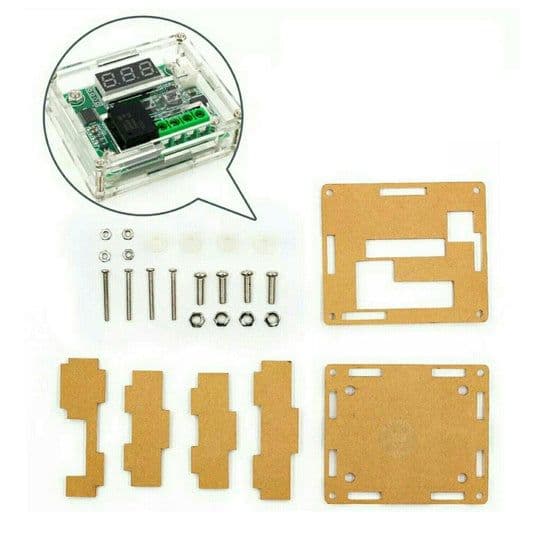 Acrylic Case for XH-W1209 Temperature Controller - View 1