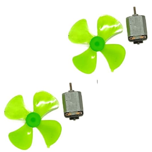 High Speed DC Toy Motor with Fan (2pcs) - View 1