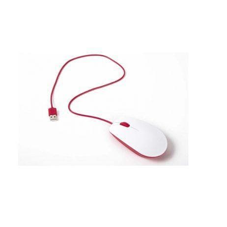 Raspberry Pi Official Mouse (White-Red) - View 1