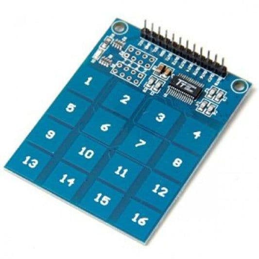 TTP229 16 Channel Capacitive Touch Module - View 1