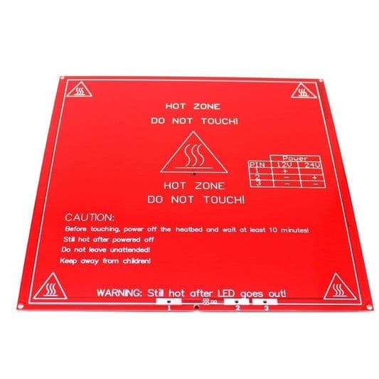 MK2B 3D Printer PCB Heat Bed - 214 mm - View 1