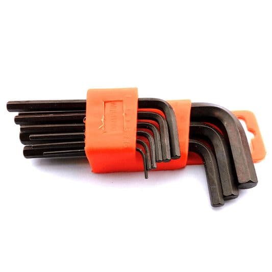 MULTITEC Hex Short Allen Key Standard Set 1.5-10 MM (Set of 9) - View 1