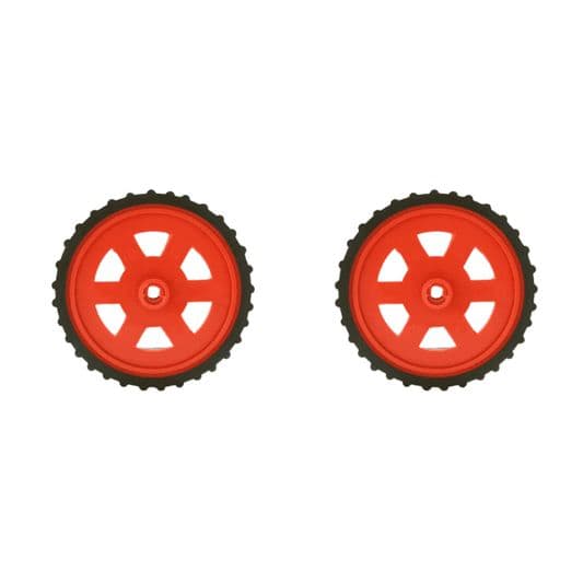 Red BO Motor Wheel - Set of 2 | Robotics Science Project - View 1