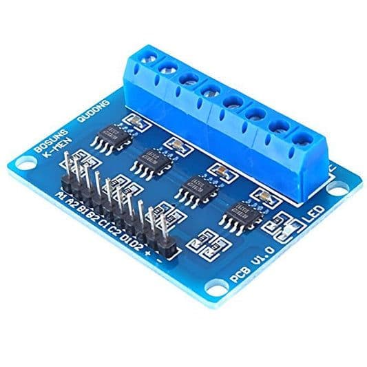 HG7881 H-Bridge 4CH DC - 2CH Stepper Motor Driver Board - View 1