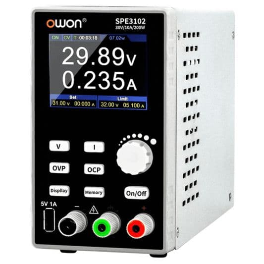 OWON SPE3102 30V 10A Programmable DC Power Supply - View 1