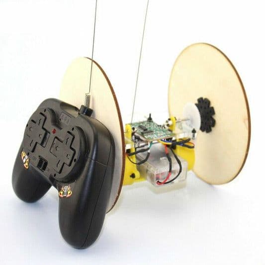 DIY 2 Wheeler Remote Controlled Car - View 1