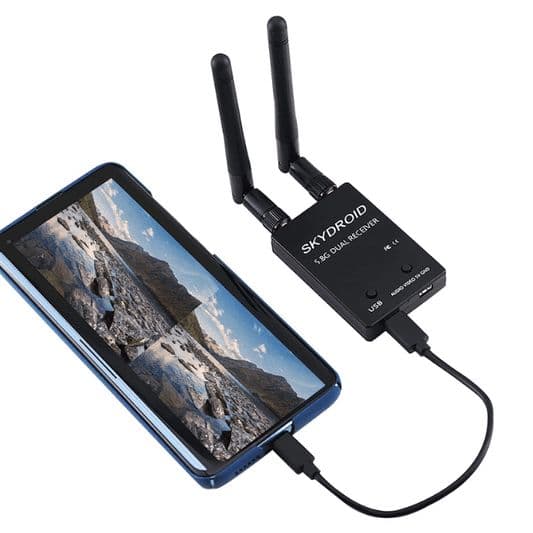 SKYDROID FPV Receiver 5.8G OTG 150CH Video Downlink Receiver Double Antenna - View 1