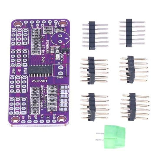 PCA9685 16 Channel 12 Bit Servo Motor Driver - View 1