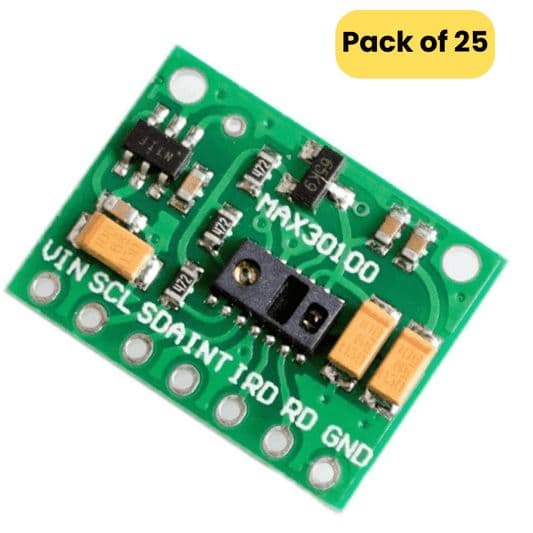MAX30100 Pulse Oximeter Heart Rate Sensor Module (Pack of 25) - View 1