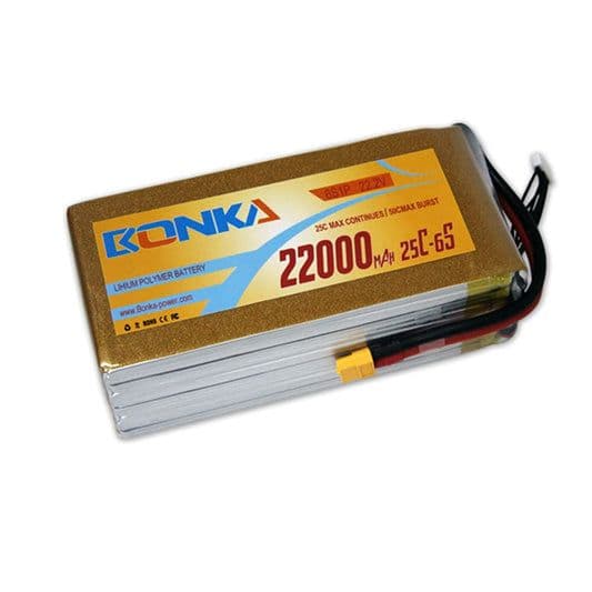22.2v 22000mAh 25C/50 6S1P DJI S1000 Bonka Lipo Battery Pack - View 1