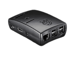 Raspberry Pi Black Case for Model 3B, 3B+ and 2B (Multicomp) - View 1