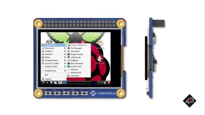 2.4inch Raspberry Pi Display Hat - 4D Systems - View 3