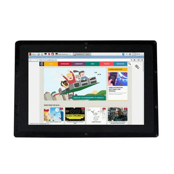 10.1 inch Raspbery Pi Waveshare Touch Screen Display with Case - View 1