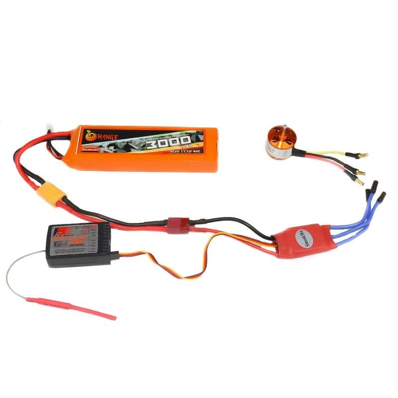 SimonK Red 30A BLDC ESC Electronic Speed Controller with Connectors - View 1