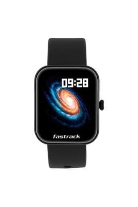 FASTRACK WEARABLES Unisex 38.4 x 43.7 x 11.8 mm Fastrack Reflex Hello Silicone Smart Watch - 38079PP01 - View 1