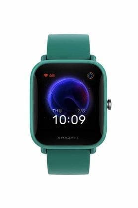 AMAZFIT Unisex 41 mm Bip U Pro Green Dial Silicone LCD Smart Watch - A2008 - View 1
