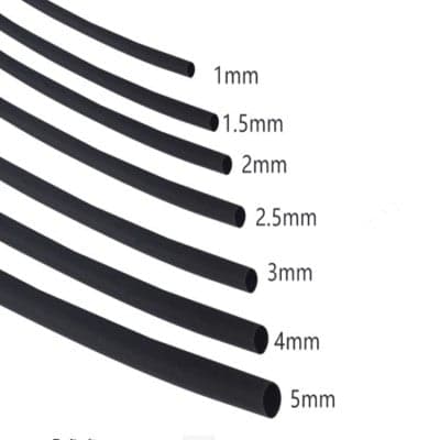 Heat Shrink Sleeve 1mm Black 1meter Industrial Grade - View 1