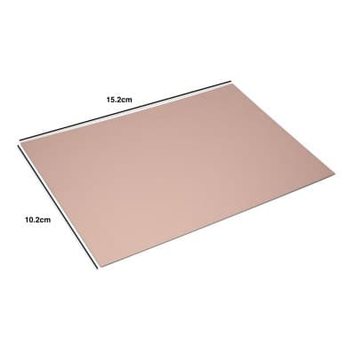 Copper clad plain printed circuit board 102mm x 154mm - View 1