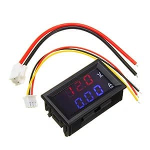 0.28? 5 Wires Red Led Digital Dual DC 100V 10A Voltmeter Ammeter - View 1