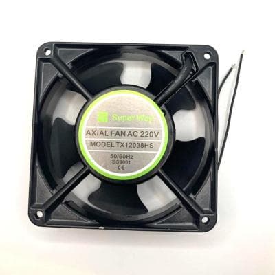 120x120x38mm AC 220V Cooling Fan (Black) Metal Body [High Quality] - View 1
