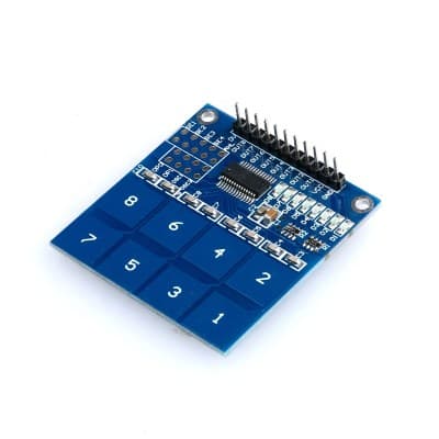 TTP226 8-way Capacitive Touch Switch Module - View 1
