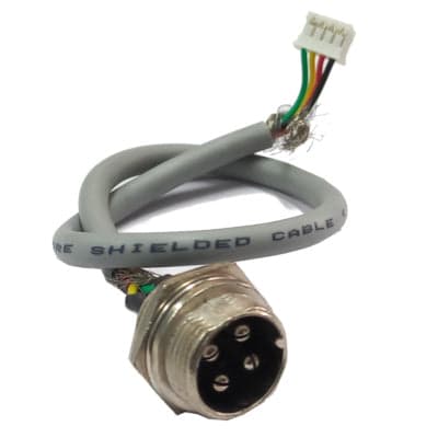 GX16 - 4 Pin Male Panel Mount Aviation Connector with JST Cable - View 1