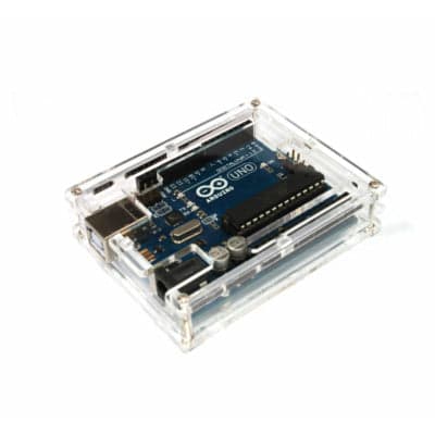 Plastic Enclosure Case for Arduino UNO R3 Transparent Acrylic - View 1