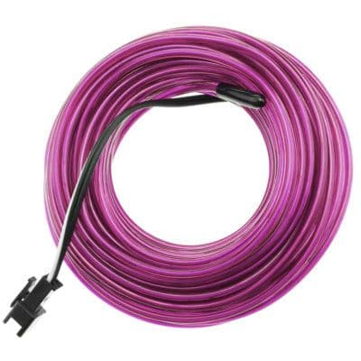 EL Wire 5M LED Light Waterproof Strip-Violet Purple - View 1