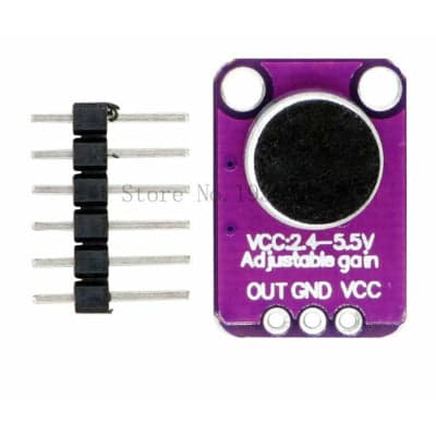 Microphone Amplifier with Adjustable Gain Module MAX4466 Electret Mic - View 1
