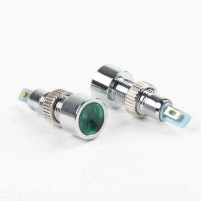 Indicator LED 8mm Waterproof Green Light Panel Mount - View 1