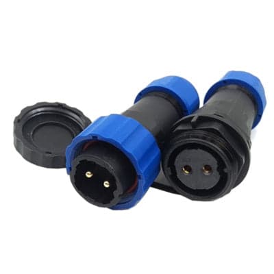 SD20 2PIN 25A Waterproof Cable Mount Aviation Connector Male Plug Female Socket IP68 - View 1