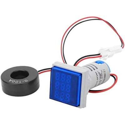 ProMax 3 in 1 Voltage Current Frequency Indicator Display Panel 22mm Blue - View 1