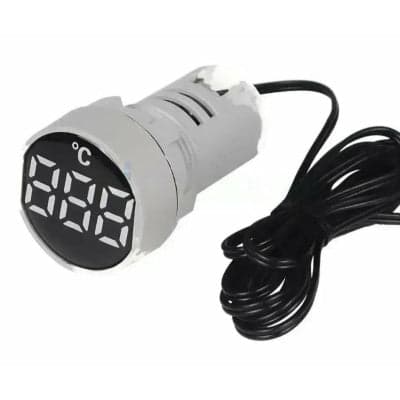 ProMax Temperature Indicator Display Panel LED 22mm AC 50-380V White - View 1